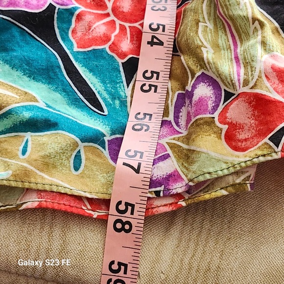 Hilo Hattie Floral Maxi Dress Women Size L Multicolor Tropical Hibiscus Ruffle - Picture 10 of 10